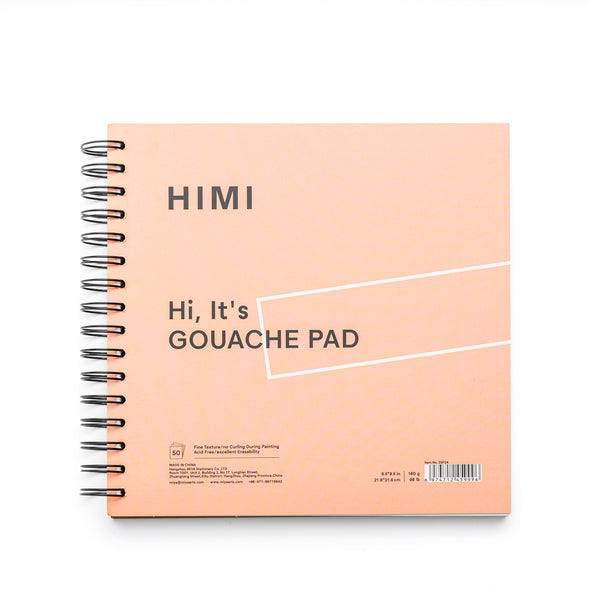 HIMI CUADERNO 8.5IN GOUCHE PAD 21.6*21.6CM-50PCS ROSADO - 160G
