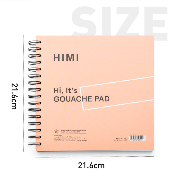 HIMI CUADERNO 8.5IN GOUCHE PAD 21.6*21.6CM-50PCS ROSADO - 160G