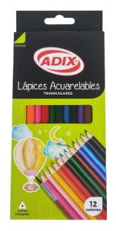 Lápices acuarelables 12 colores