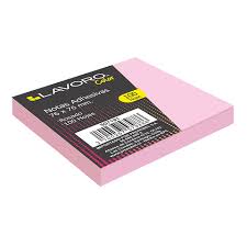 Nota Adhesiva 654 76x76 mm. 1 Un. 100 Hjs. Rosado
