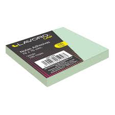 Nota Adhesiva 654 76x76 mm. 1 Un. 100 Hjs. Verde
