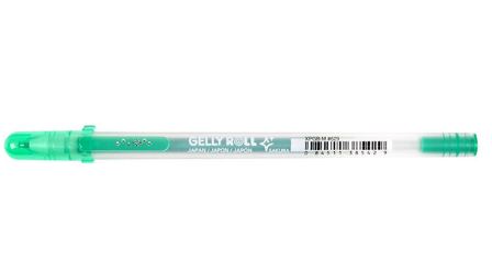 Lápiz Gel Gelly Roll Sakura Silver Shadow 1.0mm Verde