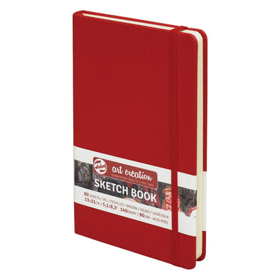 Libreta Sketchbook Art Creation 13 x 21 cm Roja 140gr 80 Hojas