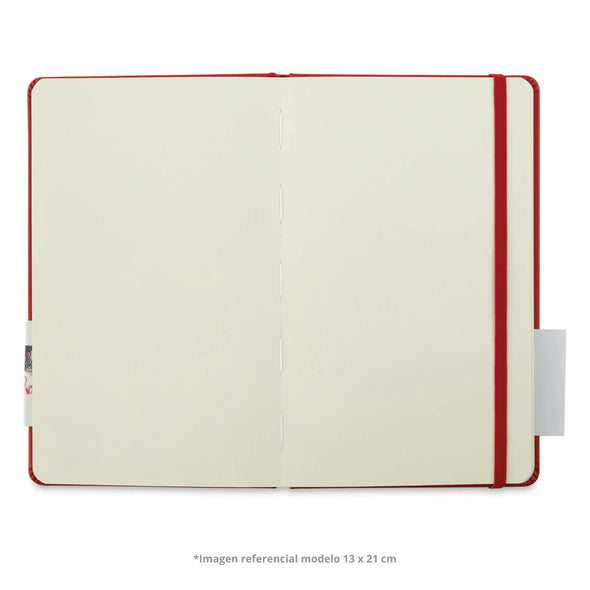 Libreta Sketchbook Art Creation 13 x 21 cm Roja 140gr 80 Hojas