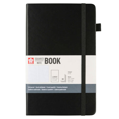 Libreta Sakura Hoja Crema con Cuadros 13x21cm