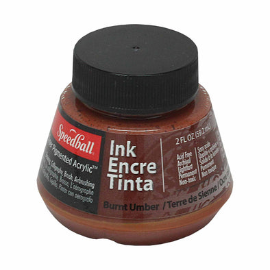 Tinta acrílica para plumillas o pinceles o aerografía 60ml Speedball Ocre