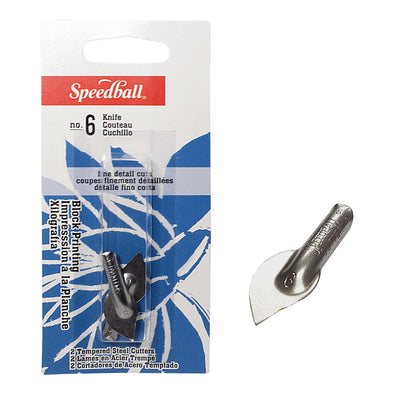 Gubias para linóleo Speedball 2 unidades de 1 grosor (#6 Cuchillo)