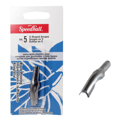 Gubias para linóleo Speedball 2 unidades de 1 grosor (#5 U Grande)