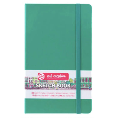 Libreta Sketchbook Art Creation 13 x 21 cm Verde Bosque 140gr 80 Hojas