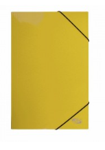 Carpeta de cartón con elástico oficio amarillo