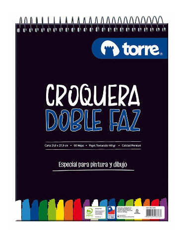 Croquera doble faz carta Torre