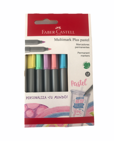 Marcador Multimark plus 5 colores pastel