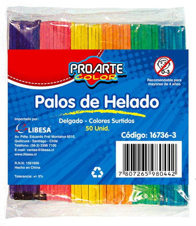 Palo de helado colores