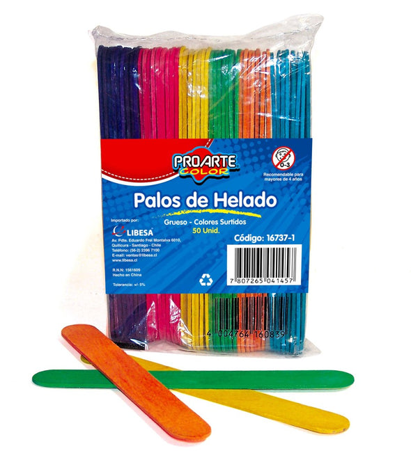 Palo de helado colores