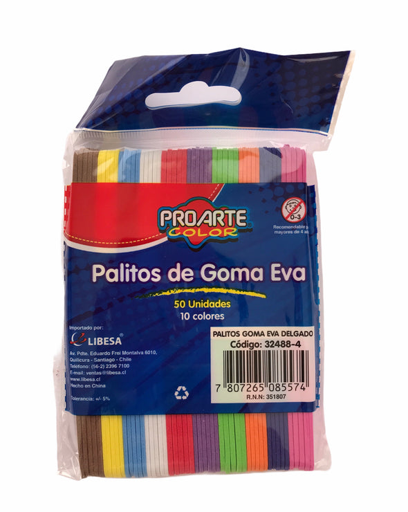 Palo de helado goma eva