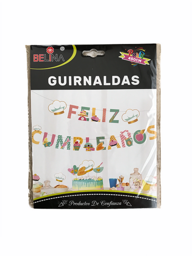 Guirnalda diseño pasteles 450 cm