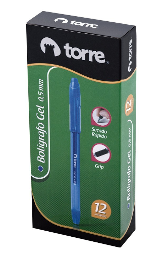 Bolígrafo tinta gel azul borrable diseño Like my