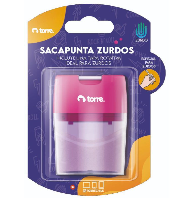 Sacapuntas zurdos