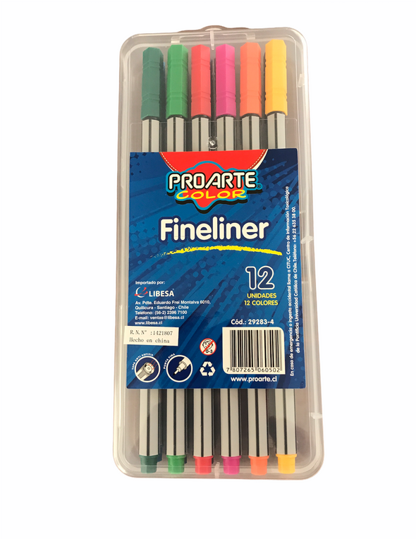 Set fineliner 12 colores