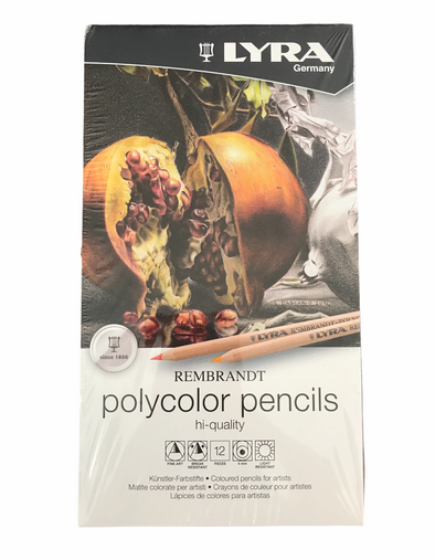 Set polycolor pencils 12 colores rembrand