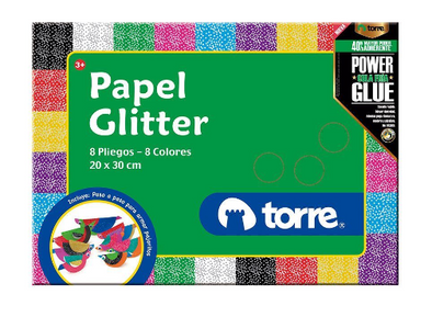 Carpeta papel glitter