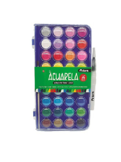 Acuarela 36 colores