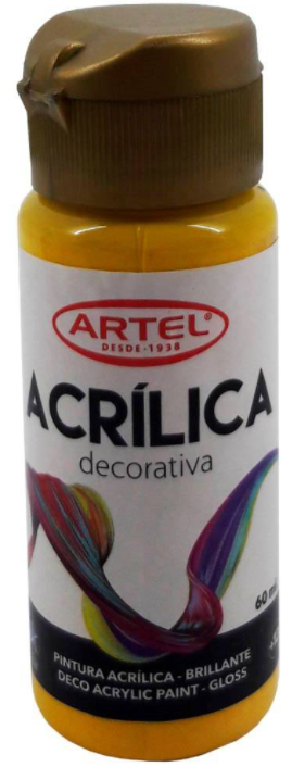 Pintura acrílica amarillo N° 704